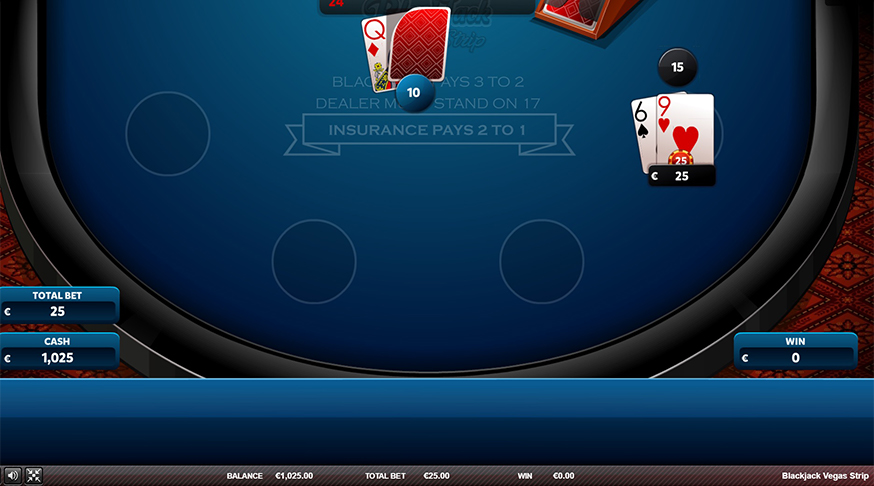 Vegas Strip Blackjack gameplay screenshot