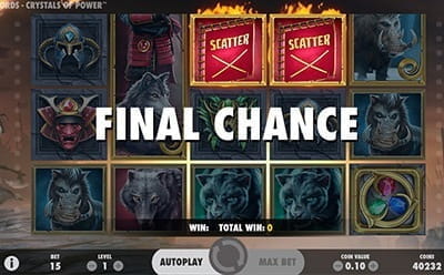 Warlords Crystals of Power Re-Spins and Final Chance Feature