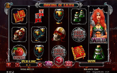 Wazamba Casino Origins of Lilith Expanded Edition