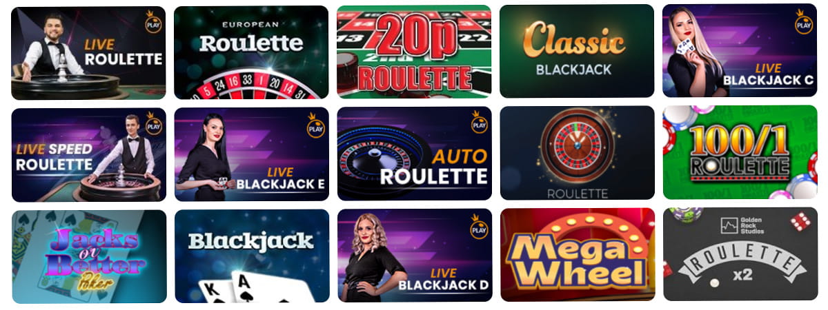Welcome Slots Table Games