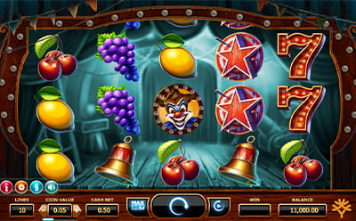 Der Online Slot Wicked Circus bei Boomerang