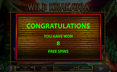 Wild Krakatoa Slot Free Spins