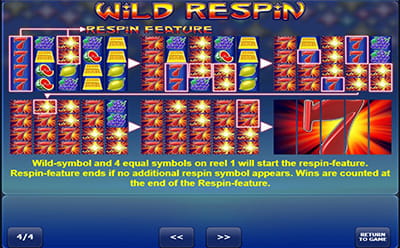 Wild Respin Slot Bonus Round