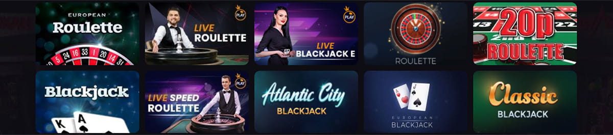 Table Games Catalogue in Win British Casino