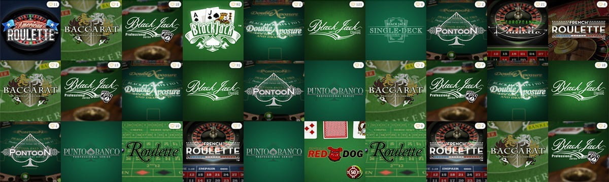 A Great Array of Table and Cards Game Available at Winning Room Casino