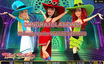 Witch Pickings Witches Bonus