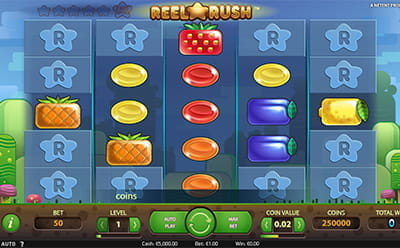 Reel Rush Colourful Interface