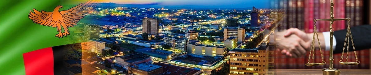 The city of Lusaka in Zambia.