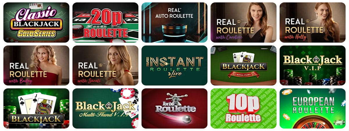 The Table Games Catalogue at ZetBet Casino