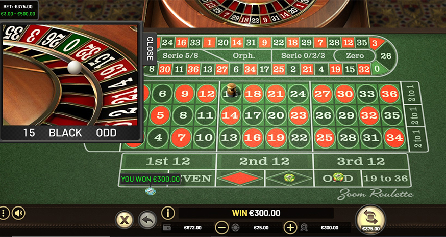 Zoom Roulette gameplay screenshot