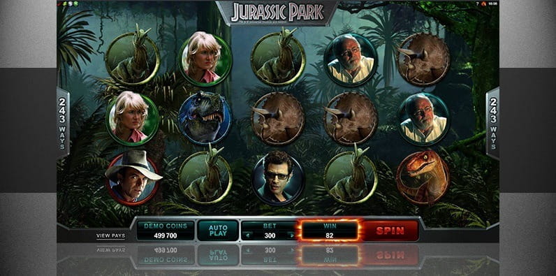 Jurassic Park Film Video Slot