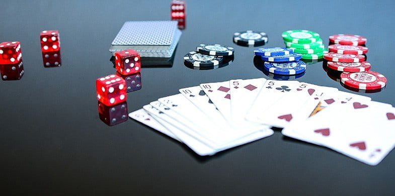 A Deck of Cards, Dice and Chips