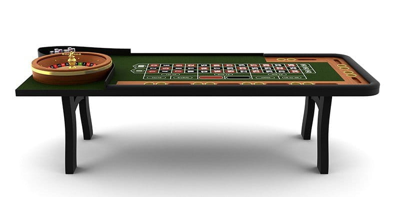 Casino-Themed Coffee Table