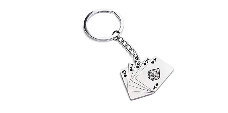 Gambling-Themed Keychain