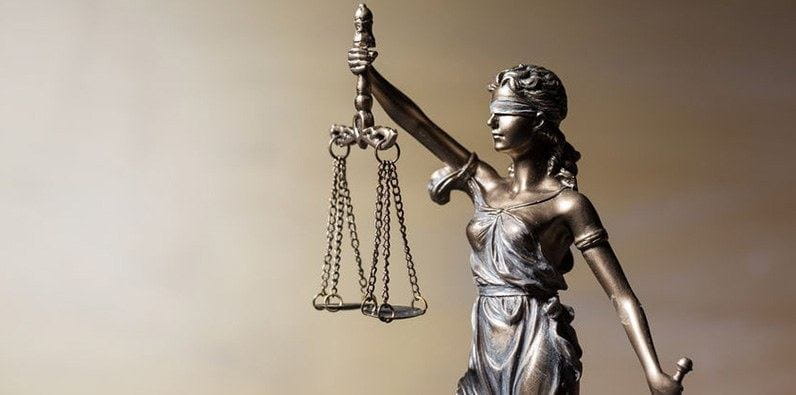 Lady Justice and the Scales of the Law