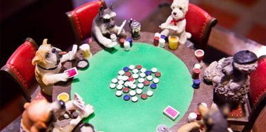 Dogs Playing Poker by Cassius Marcellus Coolidge