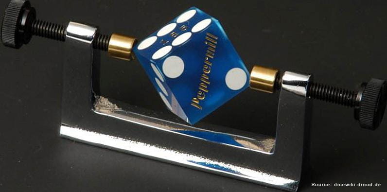 A Caliper Used to Check Casino Dice for Imbalances