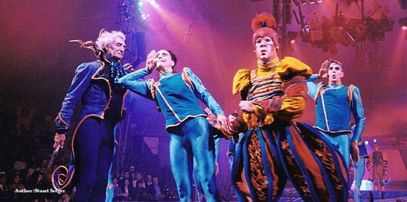 Cirque du Soleil Acrobats Performing in Vegas
