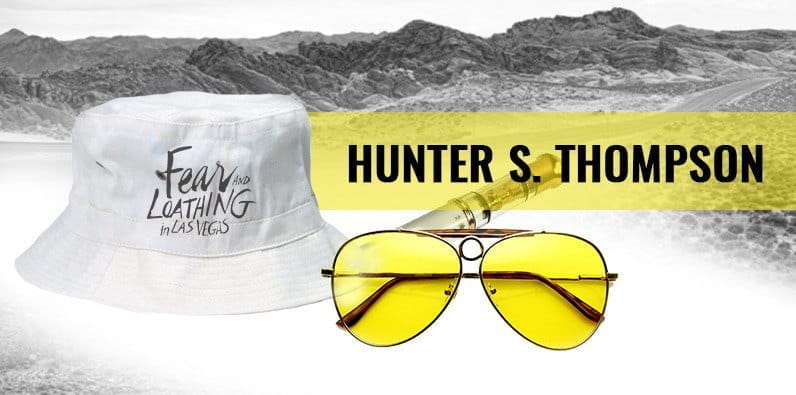 Hunter Thompson, author of the book Fear and Loathing in Las Vegas and prototype of the Raoul Duke character played by Johnny Depp