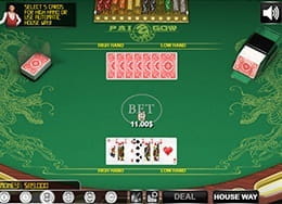 A Pai Gow Hand of Seven Cards Split According to The Game Rules