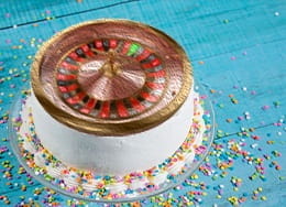 Roulette-Shaped Cake