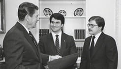 Young Jack Abramoff meeting with the President in 1981