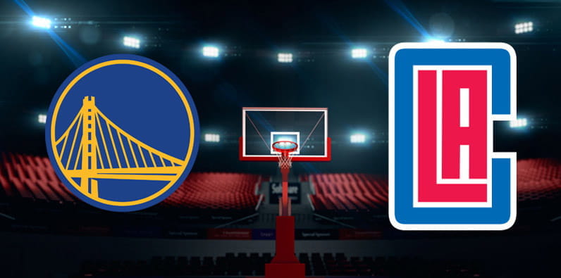 LA Clippers vs. Golden State Warriors Team Emblems