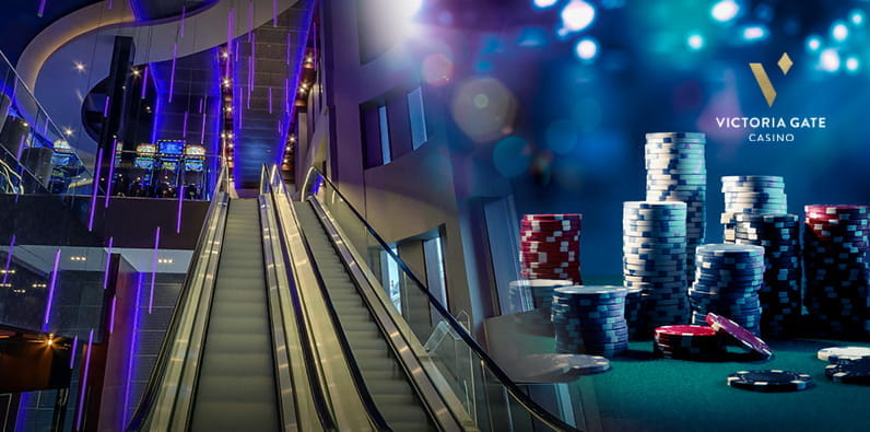 The Escalator to Victoria Gate Casino, Leeds