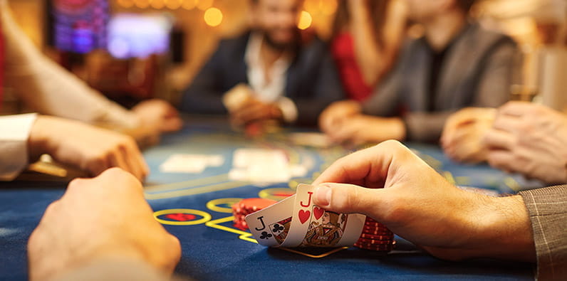 Poker Table At The Casino Du Liban