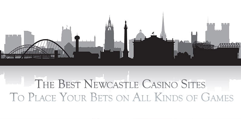 Newcastle Skyline with Famous Casinos and Landmarks