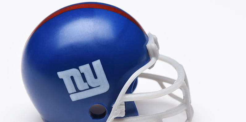 Helmet of the NY GIants