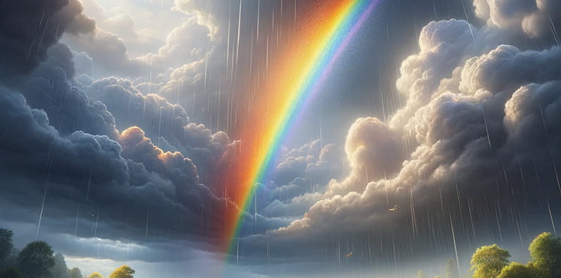 Rainbow as a Sign of Luck
