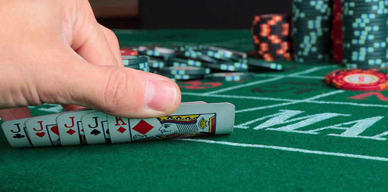 Playing on a Poker Table