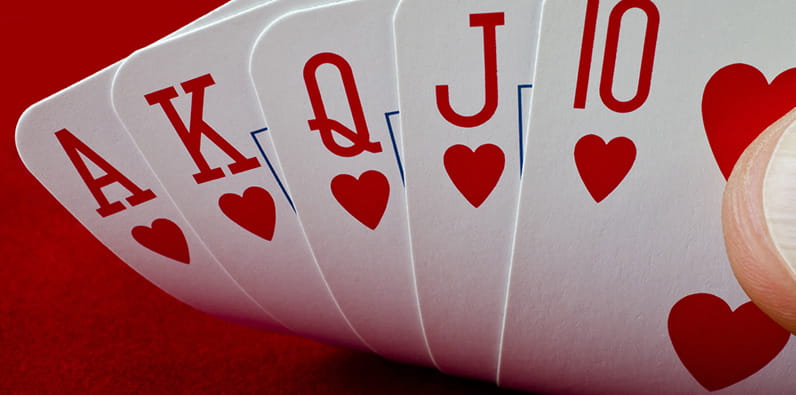 Straight Flush of Hearts