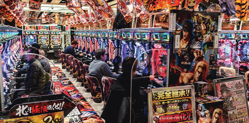 Huge Pachinko Playing Hall