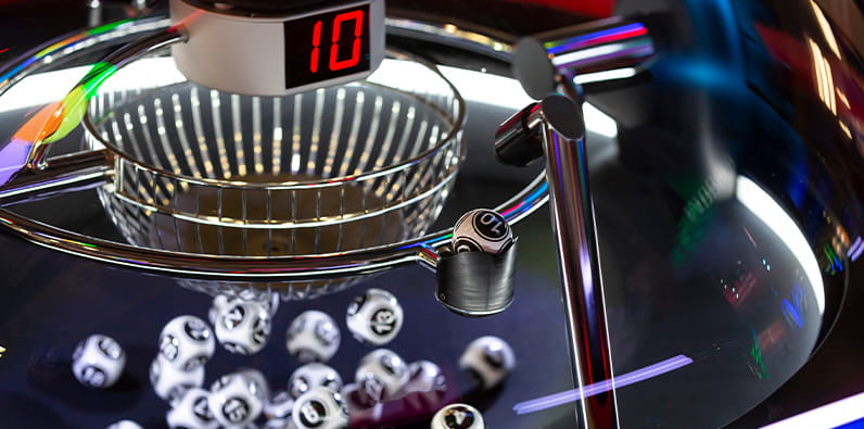 Lottery Machine Shuffling Balls