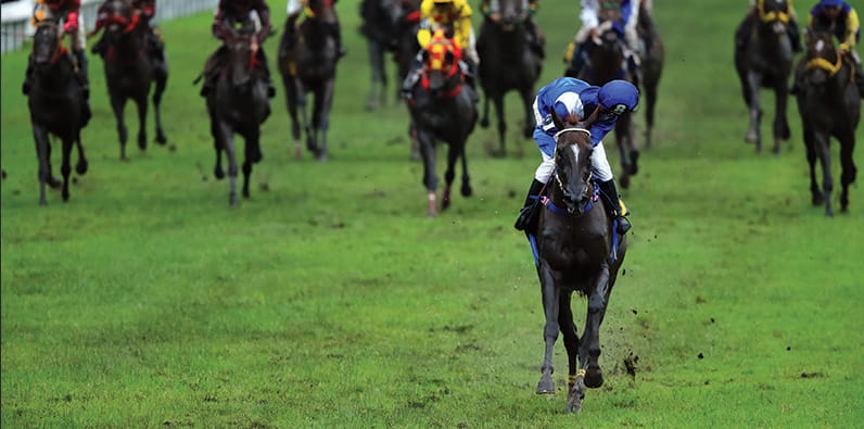 Man Racing with a Horse