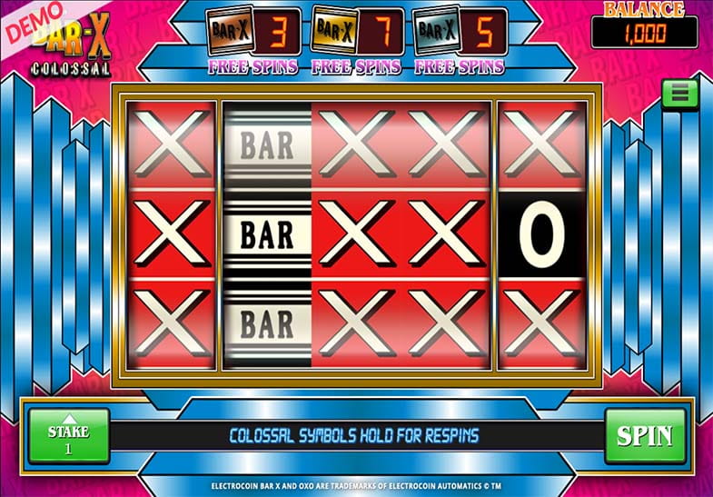 Bar-X Colossal Free Slot