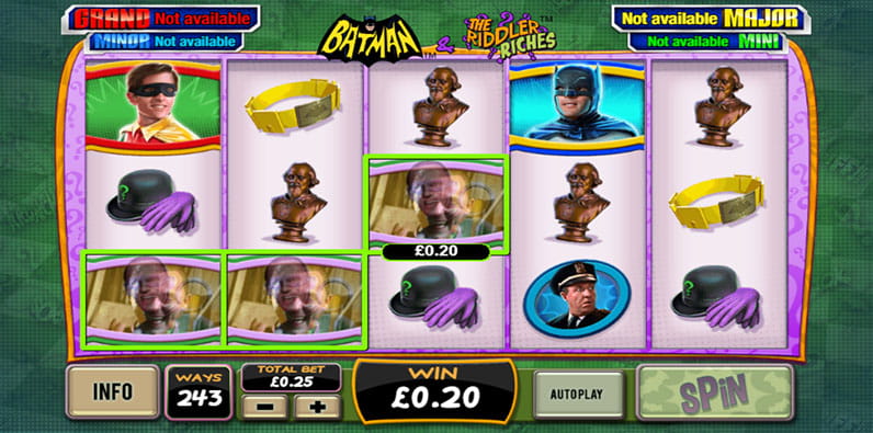 Slot Batman & The Riddler Riches oleh Playtech