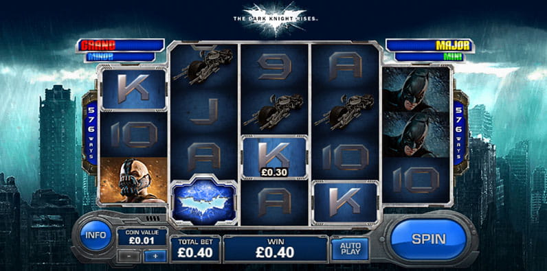 The Dark Knight Rises Slot by Playtech
