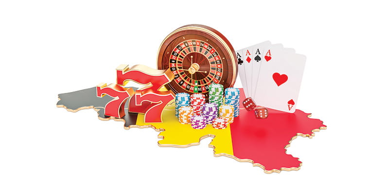 Casino Elements Over the Belgian Flag