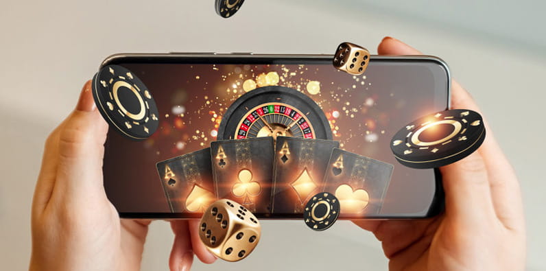 Illustration of Online Mobile Gambling