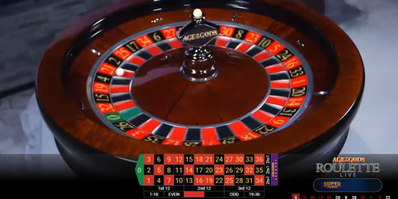 Age of the Gods Live Roulette
