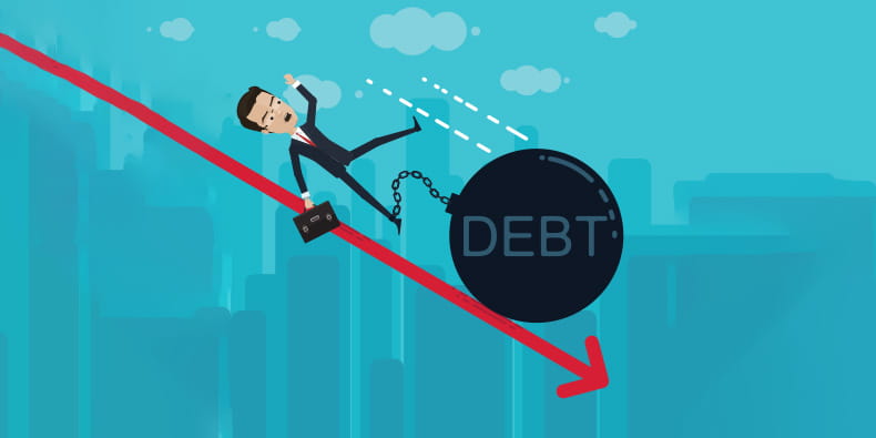 Debts pulling the Scale Down