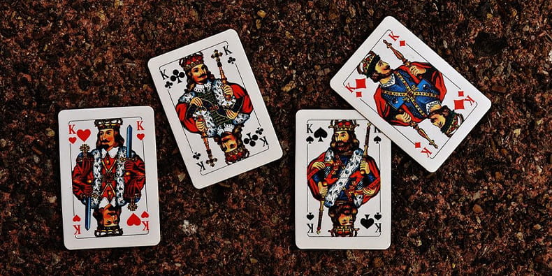Spielkarten Vier Könige
