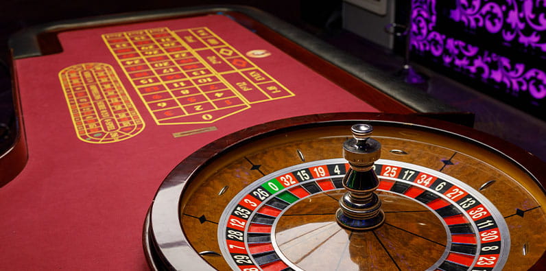 Roulette Table with Tokens