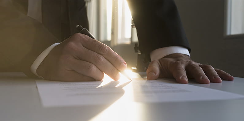 Signing a Legal Agreement