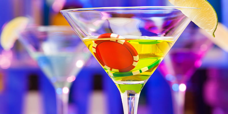 Cocktail at a Casino Bar