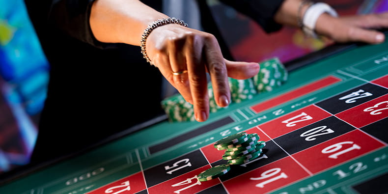 Woman Playing Roulette