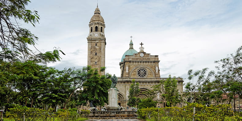 The Manila Cathedral in Intramuros